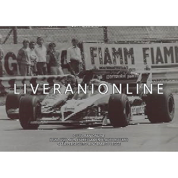 RETROSPETTIVA NELSON PIQUET PILOTA F1-1984 NELLA FOTO NELSON PIQUET AG ALDO LIVERANI SAS