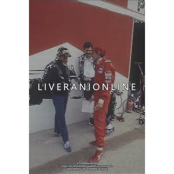 RETROSPETTIVA NELSON PIQUET PILOTA F1-1985 NELLA FOTO NELSON PIQUET CON NIKI LAUDA AG ALDO LIVERANI SAS