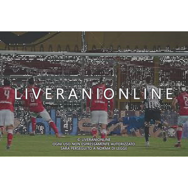 Campionato Italiano di Calcio Serie B 2019/2020 Perugia, Italia 29/10/2019 Perugia vs Ascoli Nella foto: pietro iemmello (n.9 attaccante perugia calcio) rigore 1-1 foto loris cerquiglini-alessio marini-ag aldo liverani sas