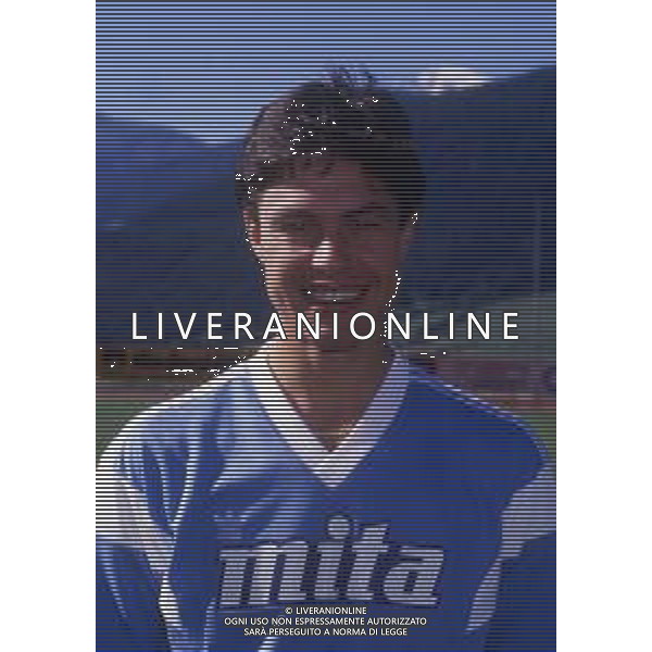 RETROSPETTIVA GIOVANNI INVERNIZZI CALCIATORE NELLA FOTO GIOVANNI INVERNIZZI CN LA MAGLIA DEL COMO CALCIO AG ALDO LIVERANI SAS