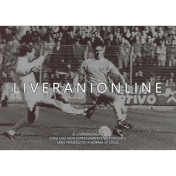 RETROSPETTIVA GIOVANNI INVERNIZZI CALCIATORE NELLA FOTO GIOVANNI INVERNIZZI CN LA MAGLIA DEL COMO CALCIO AG ALDO LIVERANI SAS