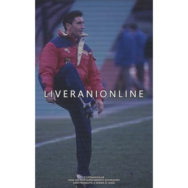 RETROSPETTIVA VALERIANO FIORIN CALCIATORE NELLA FOTO VALERIANO FIORIN CON LA MAGLIA GENOA CALCIO AG ALDO LIVERANI SAS