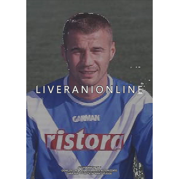 RETROSPETTIVA FRANCESCO ZANONCELLI CALCIATORE NELLA FOTO FRANCESCO ZANONCELLI CON LA MAGLIA DEL BRESCIA CALCIO AG ALDO LIVERANI SAS