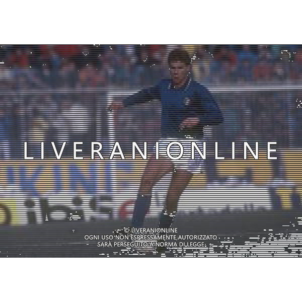RETROSPETTIVA FRANCESCO ZANONCELLI CALCIATORE NELLA FOTO FRANCESCO ZANONCELLI CON LA MAGLIA DELLA NAZIONALE ITALIANA AG ALDO LIVERANI SAS