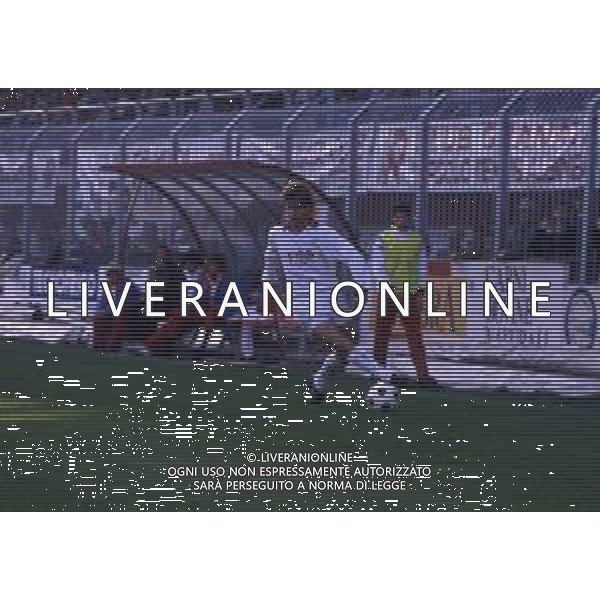 RETROSPETTIVA MAURO VALENTINI CALCIATORE NELLA FOTO MAURO VALENTINI CON LAMAGLIA DEL CAGLIARI AG ALDO LIVERANI SAS