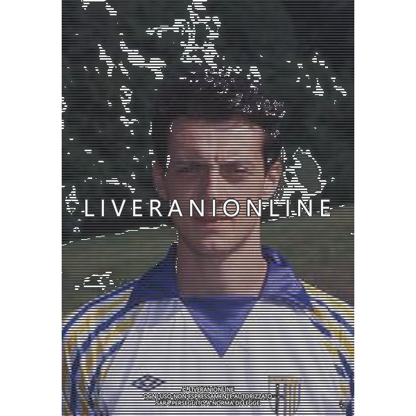 RETROSPETTIVA ZANUTTA MICHELE CALCIATORE NELLA FOTO MICHELE ZANUTTA CON LA MAGLIA DEL PARMA CALCIO AG ALDO LIVERANI SAS