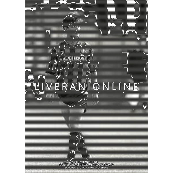 RETROSPETTIVA ALBERTO RIVOLTA CALCIATORE NELLA FOTO ALBERTO RIVOLTA CON LA MAGLIA DELL\'INTER AG ALDO LIVERANI SAS