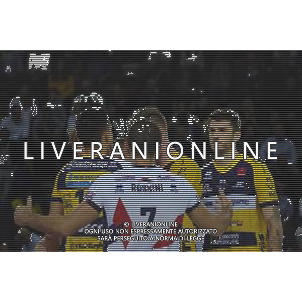 Volley Supercoppa Maschile Civitanova Marche, Italia 02/11/2019 Finale - Sir Safety Perugia vs Modena Volley Nella foto: SIR SAFETY CONAD PERUGIA VS LEO SHOES MODENA_DEL MONTE SUPER COPPA 2019_02 NOVEMBRE 2019