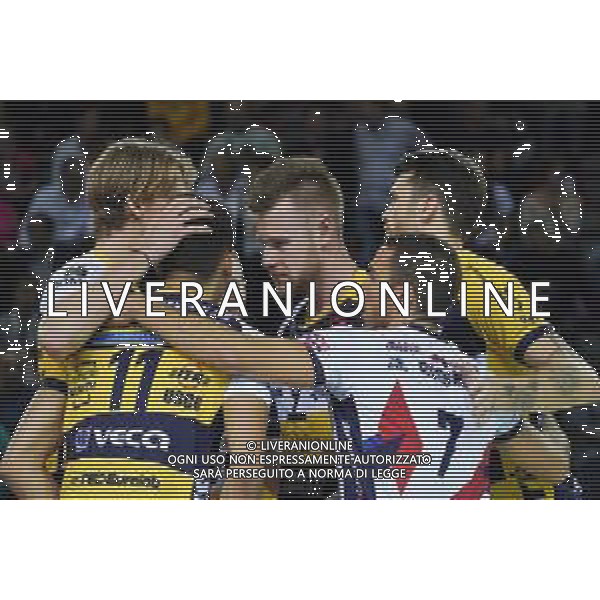 Volley Supercoppa Maschile Civitanova Marche, Italia 02/11/2019 Finale - Sir Safety Perugia vs Modena Volley Nella foto: SIR SAFETY CONAD PERUGIA VS LEO SHOES MODENA_DEL MONTE SUPER COPPA 2019_02 NOVEMBRE 2019
