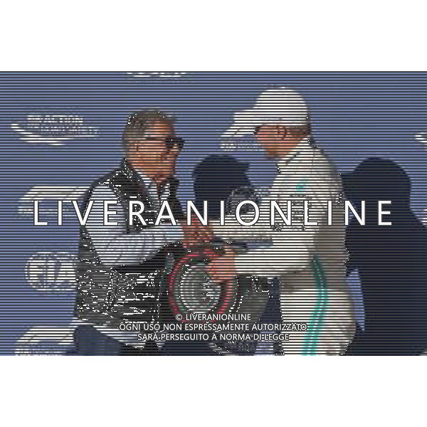 Valtteri Bottas (FIN) Mercedes AMG F1 receives the Pirelli Pole Position Award from Mario Andretti (USA). 02.11.2019. Formula 1 World Championship, Rd 19, United States Grand Prix, Austin, Texas, USA, Qualifying Day. @/AGENZIA ALDO LIVERANI Sas - ITALY ONLY EDITORIAL USE ONLY - - GP F1 USA PROVE UFFICIALI QUALIFICHE AUSTIN 02.11.2019