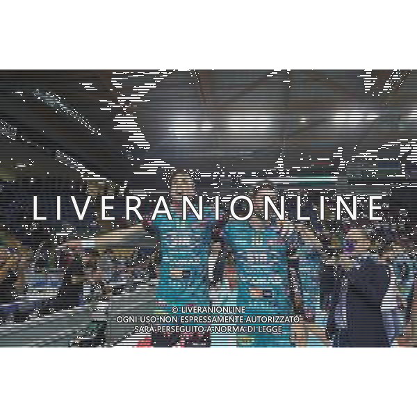 Volley Supercoppa Maschile Civitanova Marche, Italia 02/11/2019 Finale - Sir Safety Perugia vs Modena Volley Nella foto: SIR SAFETY CONAD PERUGIA VS LEO SHOES MODENA_DEL MONTE SUPER COPPA 2019_02 NOVEMBRE 2019 foto loris cerqueglini-aessio marini-ag aldo liverani sas
