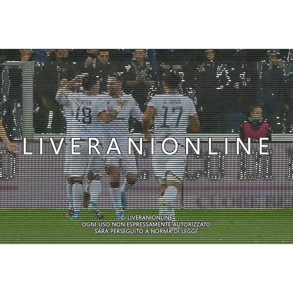 Cacciatore segna 1 a 0 Cagliari Atalanta vs Cagliari Campionato Serie A TIM - 11° giornata Bergamo 3-11-2019 Gewiss Stadium - Stadio Atleti Azzurri d’Italia foto Roberto Garavaglia - ag. Aldo Liverani sas