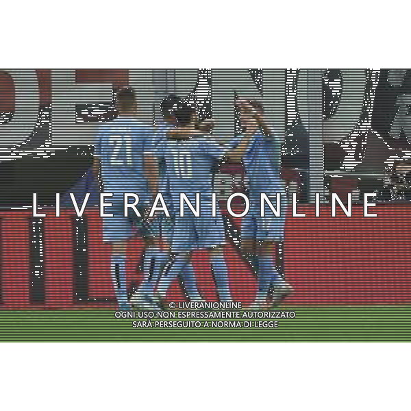 Immobile segna 1 a 0 Lazio Milan vs Lazio Campionato Serie A TIM - 11° giornata Milano 3-11-2019 Stadio Giuseppe Meazza - San Siro foto Roberto Garavaglia - ag. Aldo Liverani sas
