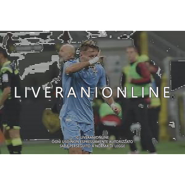Immobile segna 1 a 0 Lazio Milan vs Lazio Campionato Serie A TIM - 11° giornata Milano 3-11-2019 Stadio Giuseppe Meazza - San Siro foto Roberto Garavaglia - ag. Aldo Liverani sas