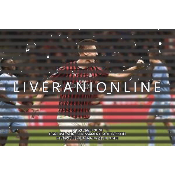 Piatek segna 1 a 1 Milan Milan vs Lazio Campionato Serie A TIM - 11° giornata Milano 3-11-2019 Stadio Giuseppe Meazza - San Siro foto Roberto Garavaglia - ag. Aldo Liverani sas