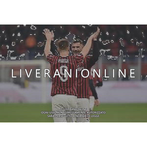 Piatek segna 1 a 1 Milan Milan vs Lazio Campionato Serie A TIM - 11° giornata Milano 3-11-2019 Stadio Giuseppe Meazza - San Siro foto Roberto Garavaglia - ag. Aldo Liverani sas