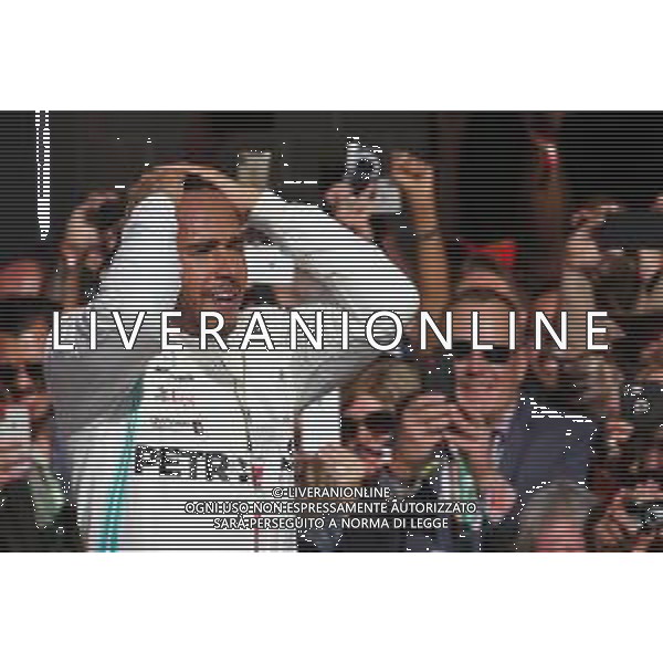 2nd place and new world champion Lewis Hamilton (GBR) Mercedes AMG F1 W10. 03.11.2019. Formula 1 World Championship, Rd 19, United States Grand Prix, Austin, Texas, USA, Race Day. AG ALDO LIVERANI SAS-ONLY ITALY