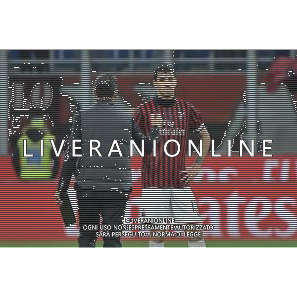 delusione Romagnoli Milan vs Lazio Campionato Serie A TIM - 11° giornata Milano 3-11-2019 Stadio Giuseppe Meazza - San Siro foto Roberto Garavaglia - ag. Aldo Liverani sas