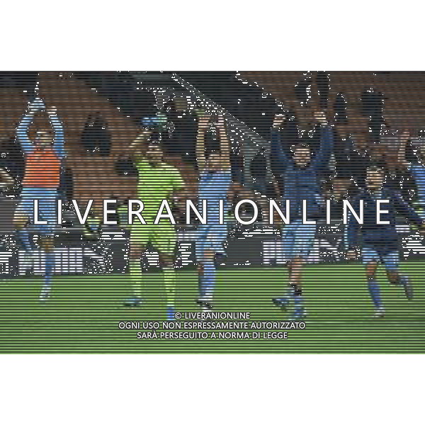 esultanza finale Lazio Milan vs Lazio Campionato Serie A TIM - 11° giornata Milano 3-11-2019 Stadio Giuseppe Meazza - San Siro foto Roberto Garavaglia - ag. Aldo Liverani sas