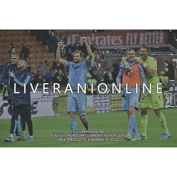 esultanza finale Lazio Milan vs Lazio Campionato Serie A TIM - 11° giornata Milano 3-11-2019 Stadio Giuseppe Meazza - San Siro foto Roberto Garavaglia - ag. Aldo Liverani sas