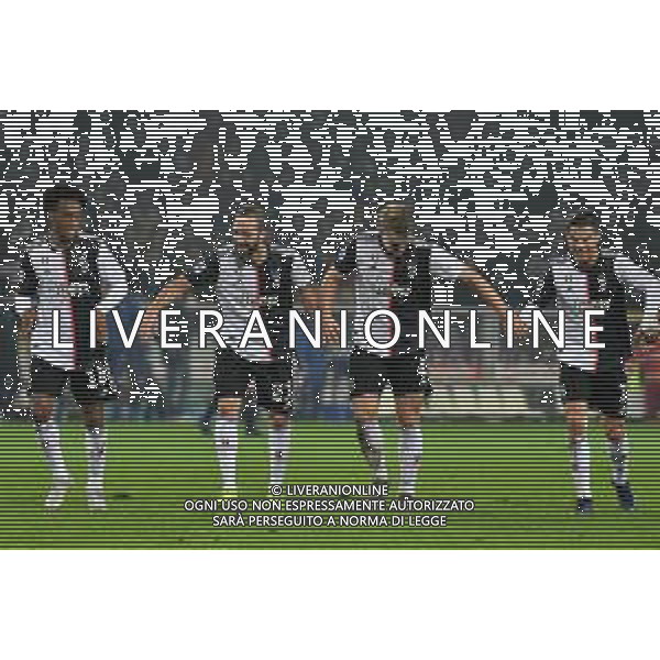 Torino 2.11.2019 Stadio Grande Torino ©Falzone/Agenzia Aldo Liverani Torino vs Juventus Serie A Tim 2019-20120 Nella foto : ESULTANZE FINALI JUAN CUADRADO-GONZALO HIGUAIN-MATTHIJS DE LIGT-CRISTIANO RONALDO