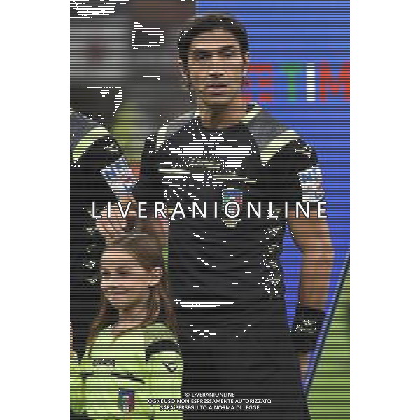 l’arbitro Gianpaolo Calvarese di Teramo Milan vs Lazio Campionato Serie A TIM - 11° giornata Milano 3-11-2019 Stadio Giuseppe Meazza - San Siro foto Roberto Garavaglia - ag. Aldo Liverani sas