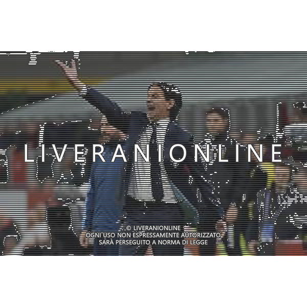 Simone Inzaghi allenatore Lazio Milan vs Lazio Campionato Serie A TIM - 11° giornata Milano 3-11-2019 Stadio Giuseppe Meazza - San Siro foto Roberto Garavaglia - ag. Aldo Liverani sas