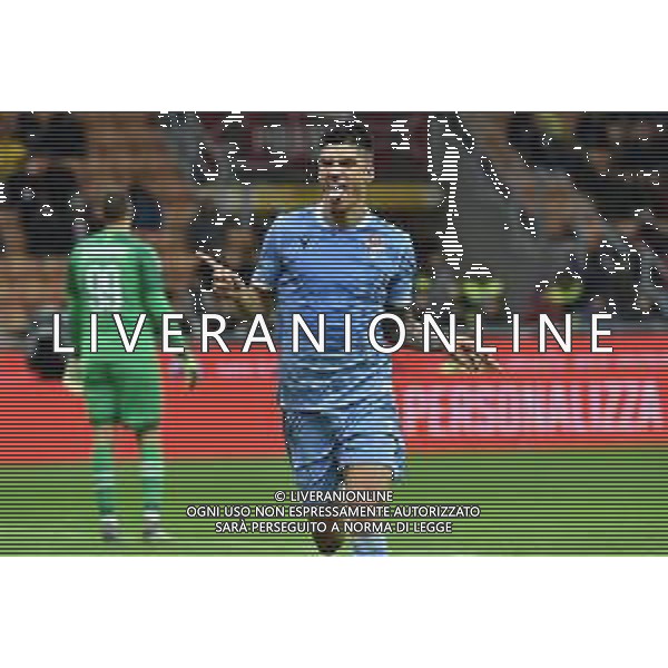 Joaquin Correa (Lazio) esulta dopo il suo gol del 2 a 1 Lazio Milan vs Lazio Campionato Serie A TIM - 11° giornata Milano 3-11-2019 Stadio Giuseppe Meazza - San Siro foto Roberto Garavaglia - ag. Aldo Liverani sas