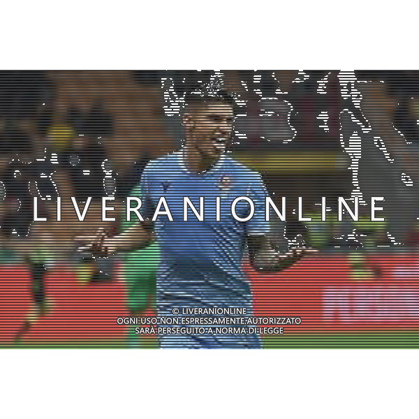 Joaquin Correa (Lazio) esulta dopo il suo gol del 2 a 1 Lazio Milan vs Lazio Campionato Serie A TIM - 11° giornata Milano 3-11-2019 Stadio Giuseppe Meazza - San Siro foto Roberto Garavaglia - ag. Aldo Liverani sas
