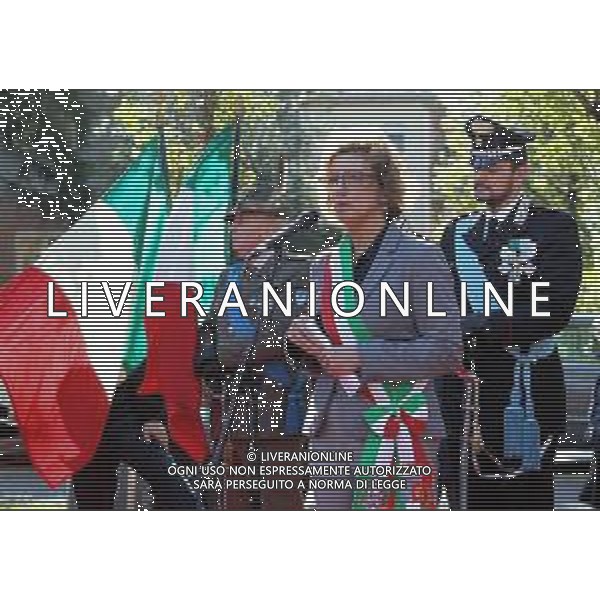 IMOLA 04 11 2019 FESTA DELL\'UNITA\' NAZIONALE GIORNATA DELLE FORZE ARMATE NELLA FOTO SINDACA USCENTE MANUELA SANGIORGI CERIMONIA COMMEMORATIVA IN ONORE AI CADUTI FOTO GIANNI SANNA-AG ALDO LIVERANI SAS