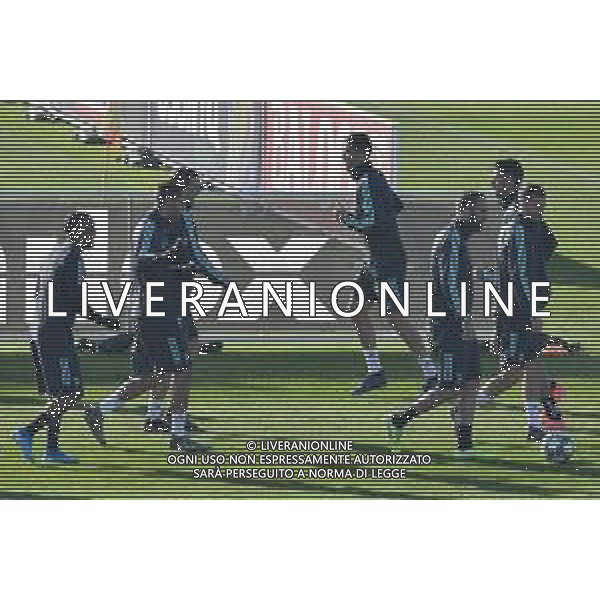 Torino 5.11.2019 Juventus Training Center Continassa ©Falzone/Agenzia Aldo Liverani Allenamento pre partita di Champions league Juventus vs Lokomotiv Mosca Nella foto: Cristiano Ronaldo con i compagni