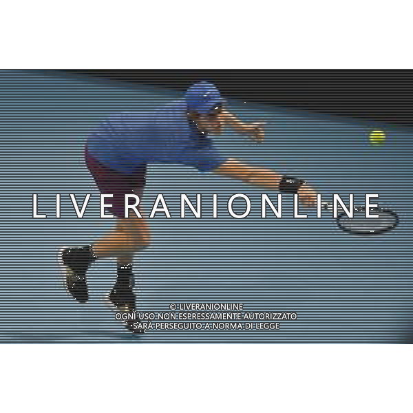 Internazionali di Tennis Milano, Italia 05/11/2019 Next Gen ATP Finals - Fase a gironi - Frances Tiafoe vs J. Sinner Nella foto: Jannik Sinner foto aòessio tarpini-alessio marini-ag aldo liverani sas