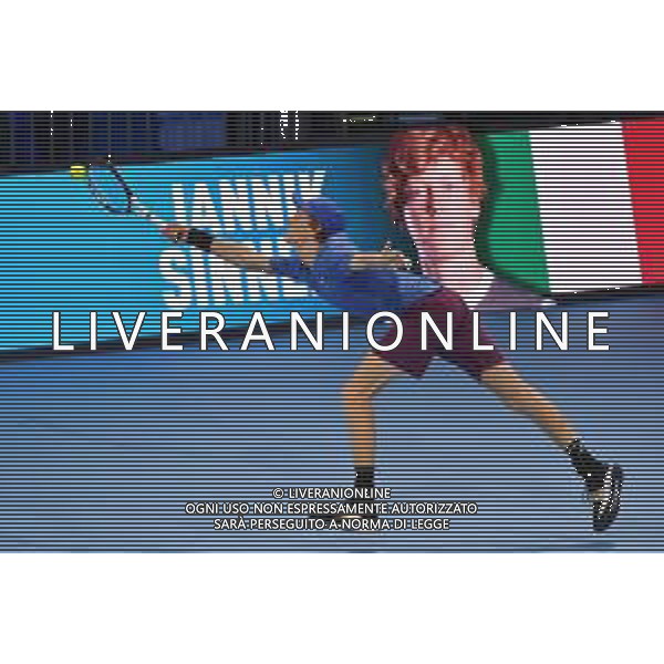 Internazionali di Tennis Milano, Italia 05/11/2019 Next Gen ATP Finals - Fase a gironi - Frances Tiafoe vs J. Sinner Nella foto: Jannik Sinner foto aòessio tarpini-alessio marini-ag aldo liverani sas