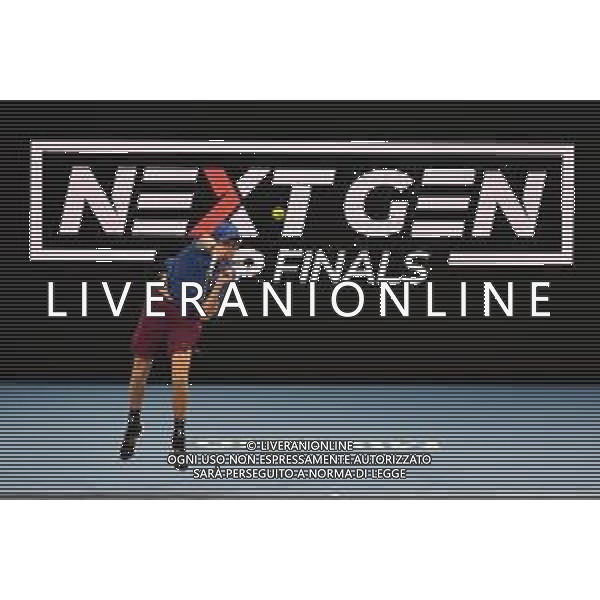 Internazionali di Tennis Milano, Italia 05/11/2019 Next Gen ATP Finals - Fase a gironi - Frances Tiafoe vs J. Sinner Nella foto: Jannik Sinner foto aòessio tarpini-alessio marini-ag aldo liverani sas