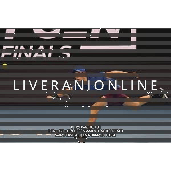 Internazionali di Tennis Milano, Italia 05/11/2019 Next Gen ATP Finals - Fase a gironi - Frances Tiafoe vs J. Sinner Nella foto: Jannik Sinner foto aòessio tarpini-alessio marini-ag aldo liverani sas
