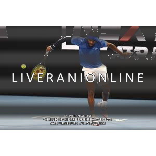 Internazionali di Tennis Milano, Italia 05/11/2019 Next Gen ATP Finals - Fase a gironi - Frances Tiafoe vs J. Sinner Nella foto: tiafoe foto aòessio tarpini-alessio marini-ag aldo liverani sas