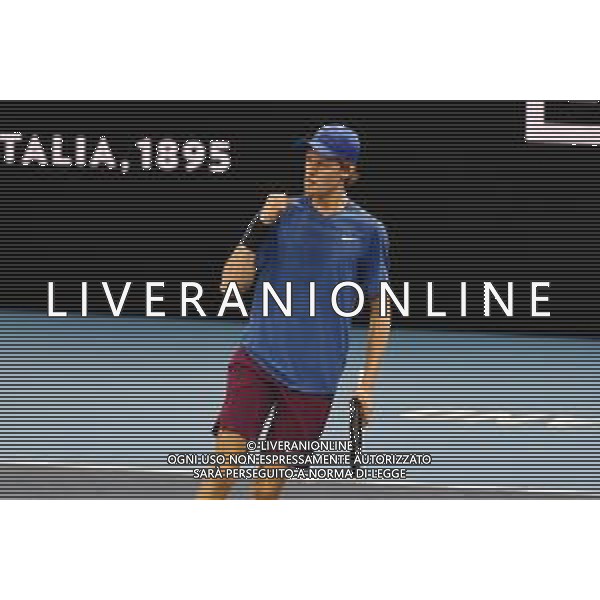 Internazionali di Tennis Milano, Italia 05/11/2019 Next Gen ATP Finals - Fase a gironi - Frances Tiafoe vs J. Sinner Nella foto: Sinner foto aòessio tarpini-alessio marini-ag aldo liverani sas