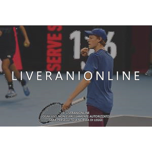 Internazionali di Tennis Milano, Italia 05/11/2019 Next Gen ATP Finals - Fase a gironi - Frances Tiafoe vs J. Sinner Nella foto: sinner foto aòessio tarpini-alessio marini-ag aldo liverani sas