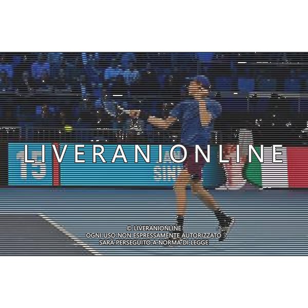 Internazionali di Tennis Milano, Italia 05/11/2019 Next Gen ATP Finals - Fase a gironi - Frances Tiafoe vs J. Sinner Nella foto: sinner foto aòessio tarpini-alessio marini-ag aldo liverani sas