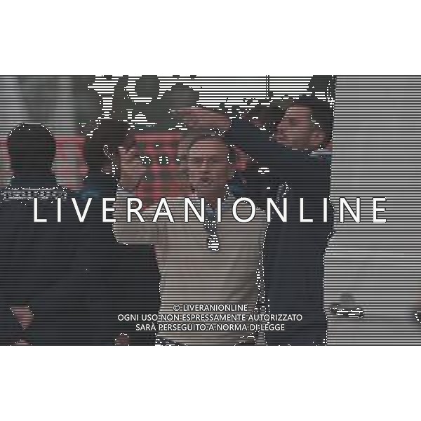 Massimo Cellino con Fabio Grosso nuovo allenatore del Brescia primo allenamento, Torbole 5 novembre 2019. AG ALDO LIVERANI SAS