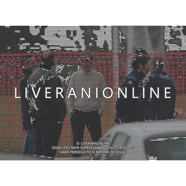 Massimo Cellino , Fabio Grosso nuovo allenatore del Brescia primo allenamento, Torbole 5 novembre 2019. AG ALDO LIVERANI SAS