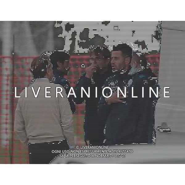 Massimo Cellino con Fabio Grosso nuovo allenatore del Brescia primo allenamento, Torbole 5 novembre 2019. AG ALDO LIVERANI SAS