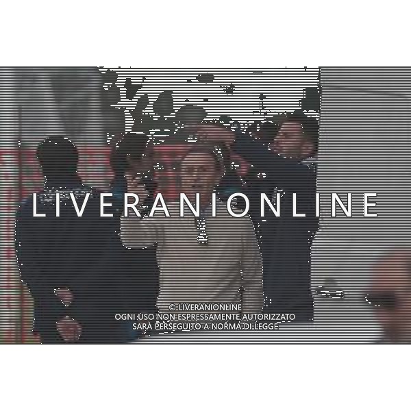 Massimo Cellino con Fabio Grosso nuovo allenatore del Brescia primo allenamento, Torbole 5 novembre 2019. AG ALDO LIVERANI SAS