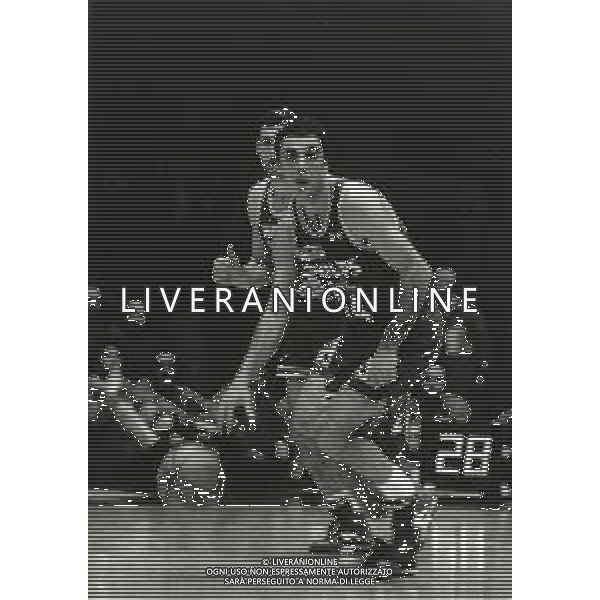 RETROSPETTIVA PIERO MONTECCHI BASKET NELLA FOTO PIERO MONTECCHI CON LA MAGLIA DELLA PHILIPS MILANO AG ALDO LIVERANI SAS