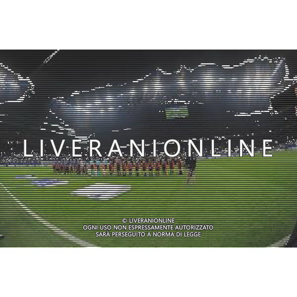 ingresso squadre Atalanta vs Manchester City UEFA Champions League fase a gironi 4° giornata gruppo C Milano 6-11-2019 Stadio Giuseppe Meazza - San Siro foto Roberto Garavaglia - ag. Aldo Liverani sas