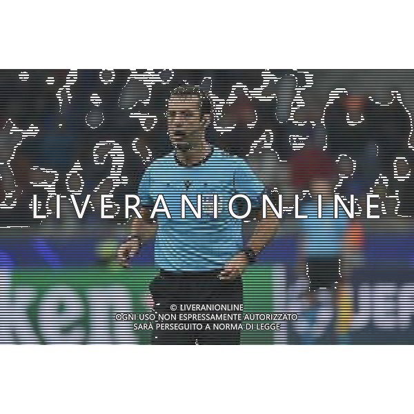 l’arbitro Kulbakov Atalanta vs Manchester City UEFA Champions League fase a gironi 4° giornata gruppo C Milano 6-11-2019 Stadio Giuseppe Meazza - San Siro foto Roberto Garavaglia - ag. Aldo Liverani sas