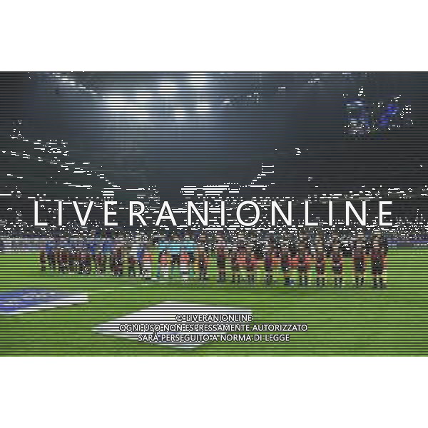 ingresso squadre Atalanta vs Manchester City UEFA Champions League fase a gironi 4° giornata gruppo C Milano 6-11-2019 Stadio Giuseppe Meazza - San Siro foto Roberto Garavaglia - ag. Aldo Liverani sas
