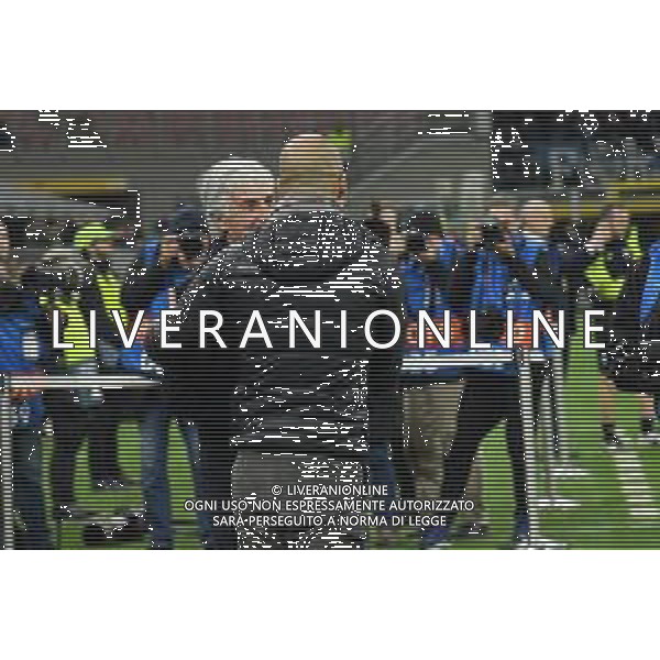 Gasperini e Guardiola Atalanta vs Manchester City UEFA Champions League fase a gironi 4° giornata gruppo C Milano 6-11-2019 Stadio Giuseppe Meazza - San Siro foto Roberto Garavaglia - ag. Aldo Liverani sas