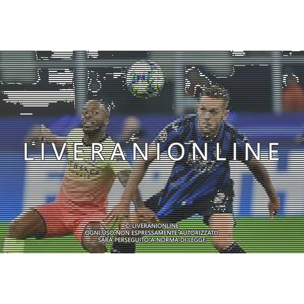 Raheem Sterling (Manchester City) SX e Rafael Toloi (Atalanta) DX Atalanta vs Manchester City UEFA Champions League fase a gironi 4° giornata gruppo C Milano 6-11-2019 Stadio Giuseppe Meazza - San Siro foto Roberto Garavaglia - ag. Aldo Liverani sas