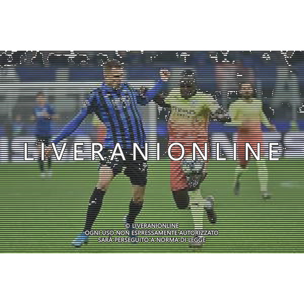 Josip Ilicic (Atalanta) SX e Benjamin Mendy (Manchester City) DX Atalanta vs Manchester City UEFA Champions League fase a gironi 4° giornata gruppo C Milano 6-11-2019 Stadio Giuseppe Meazza - San Siro foto Roberto Garavaglia - ag. Aldo Liverani sas